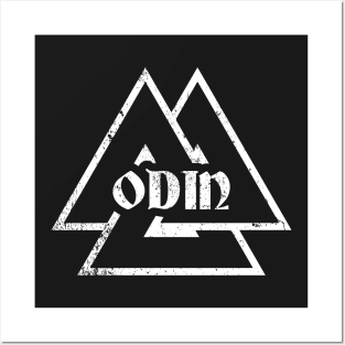 Odin Wodan Valknut Symbol Viking Norse Valhalla Edda Ragnar Shirt Posters and Art